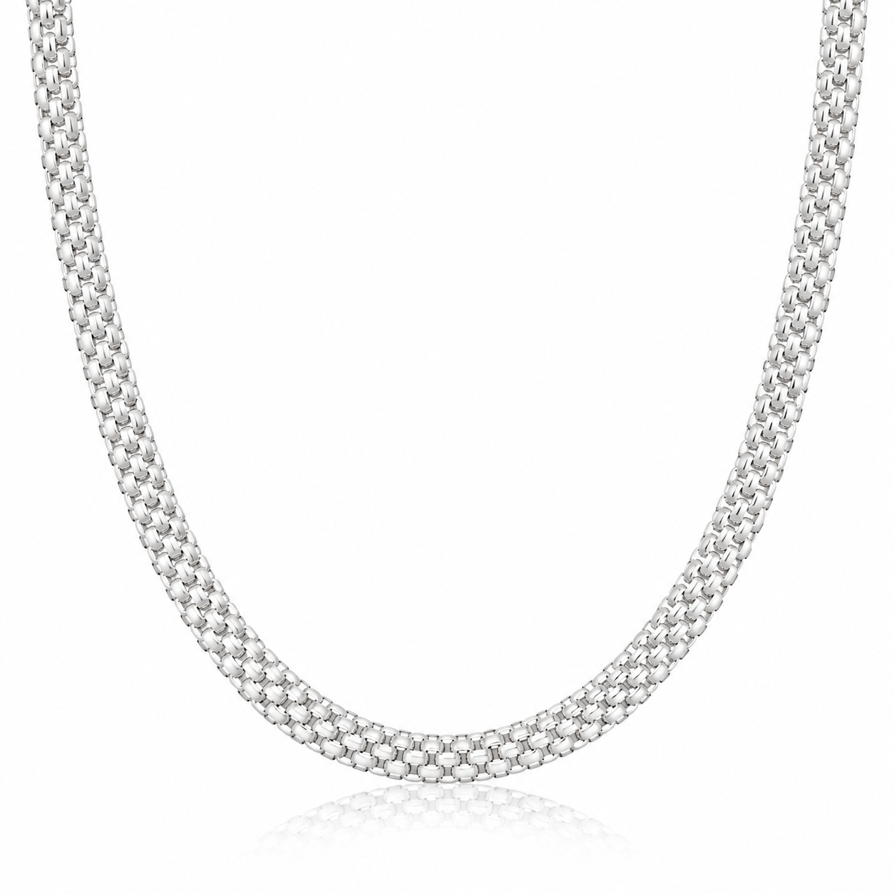 Corrente em Prata 925 - Esteira 4mm