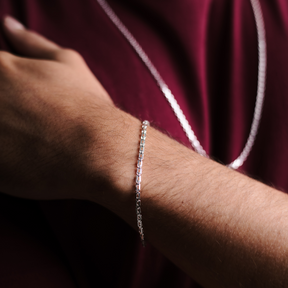 Pulseira em Prata 925 - Elo Quadrado