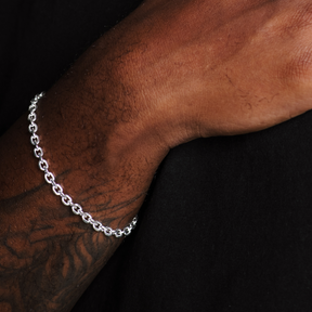 Pulseira em Prata 925 - Cadeado 4mm