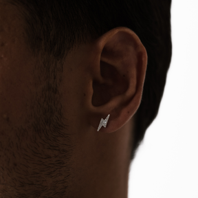 Brinco em Prata 925 - Raio Cravejado