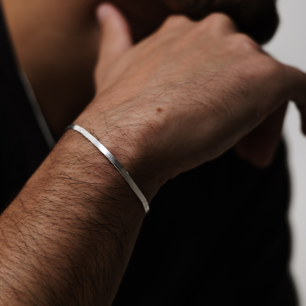 Pulseira em Prata 925 - Laminada