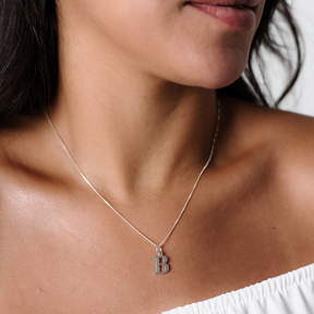 Colar em Prata 925 - Veneziana com Letra