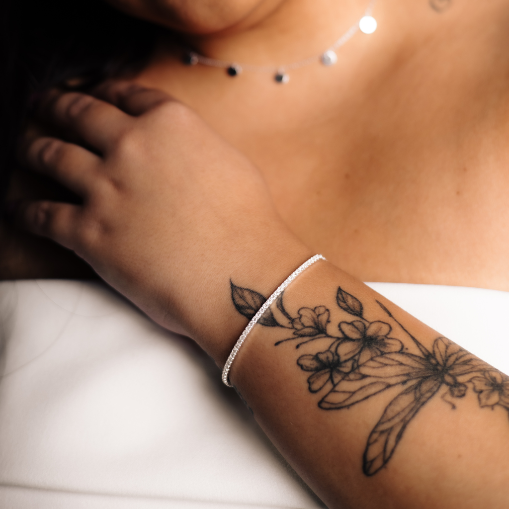 Pulseira Feminina em Prata - Riviera 2mm