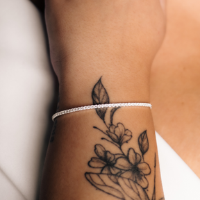 Pulseira Feminina em Prata - Riviera 2mm