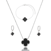 Conjunto Feminino em Prata - Trevo Único