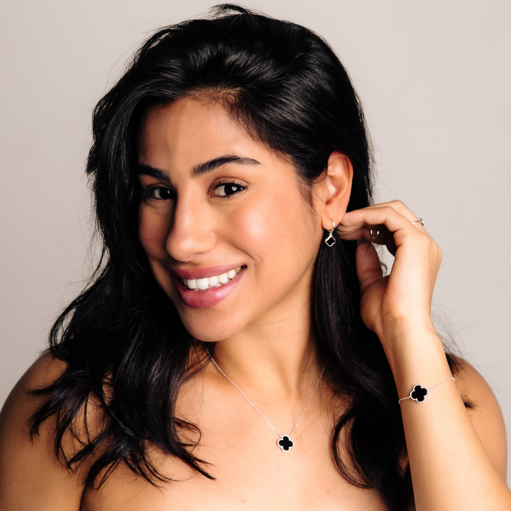 Conjunto Feminino em Prata - Trevo Único