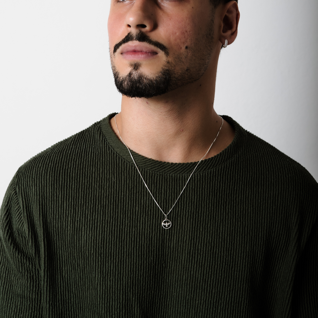 Pingente em Prata 925 - Espírito Santo Vazado