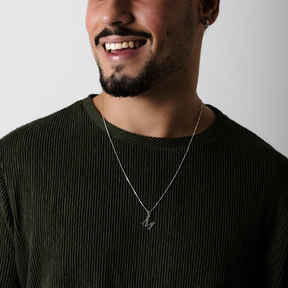 Colar em Prata 925 - Veneziana com Letra