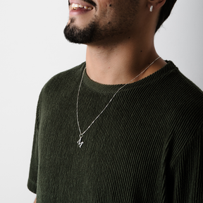 Colar em Prata 925 - Veneziana com Letra