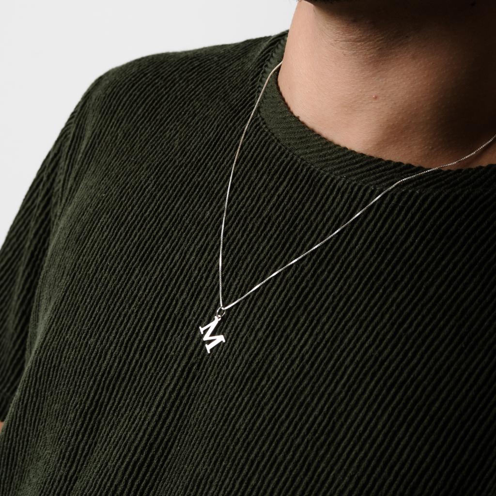 Colar em Prata 925 - Veneziana com Letra