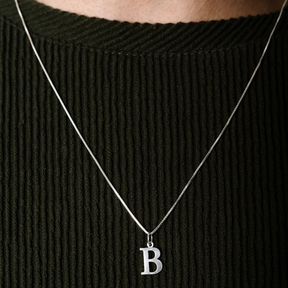 Colar em Prata 925 - Veneziana com Letra