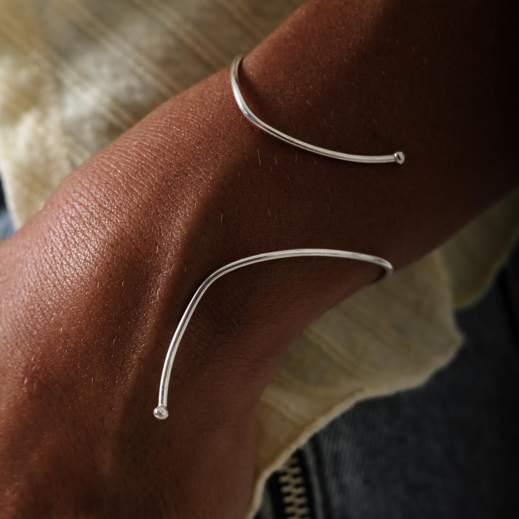 Bracelete Feminino em Prata - Transversal