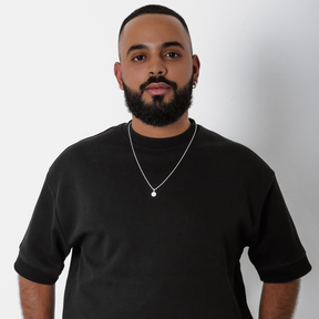 Colar em Prata 925 - Cordão Baiano com São Bento Cravejado