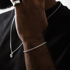 Pulseira em Prata 925 - Riviera 2mm