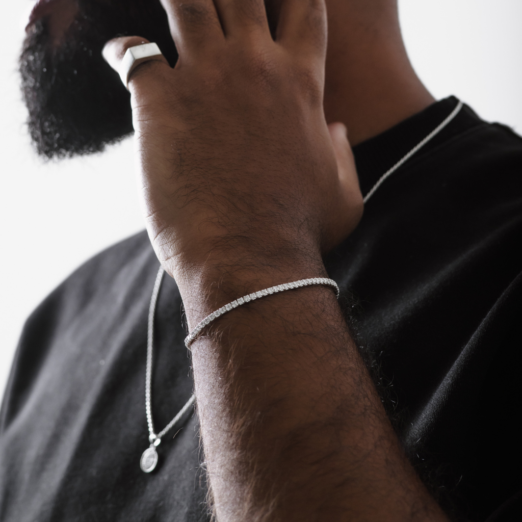 Pulseira em Prata 925 - Riviera 2mm