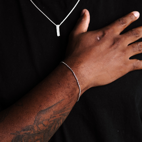 Pulseira em Prata 925 - Cadeado 1mm