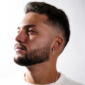 Brinco em Prata 925 - Argola Cruz Cravejada