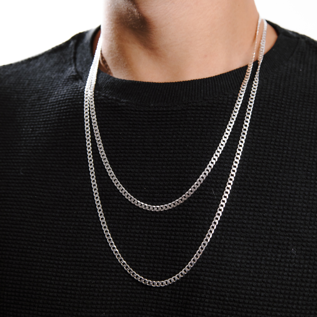 Corrente em Prata 925 - Grumet 4mm