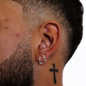 Kit de Brincos em Prata 925 - Argola Lisa Click