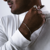 Pulseira em Prata 925 - Elo Tijolinho