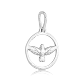 Pingente em Prata 925 - Espírito Santo Vazado