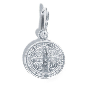 Colar em Prata 925 - Cordão Baiano com São Bento 8mm