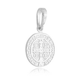 Pingente em Prata 925 - São Bento 12mm