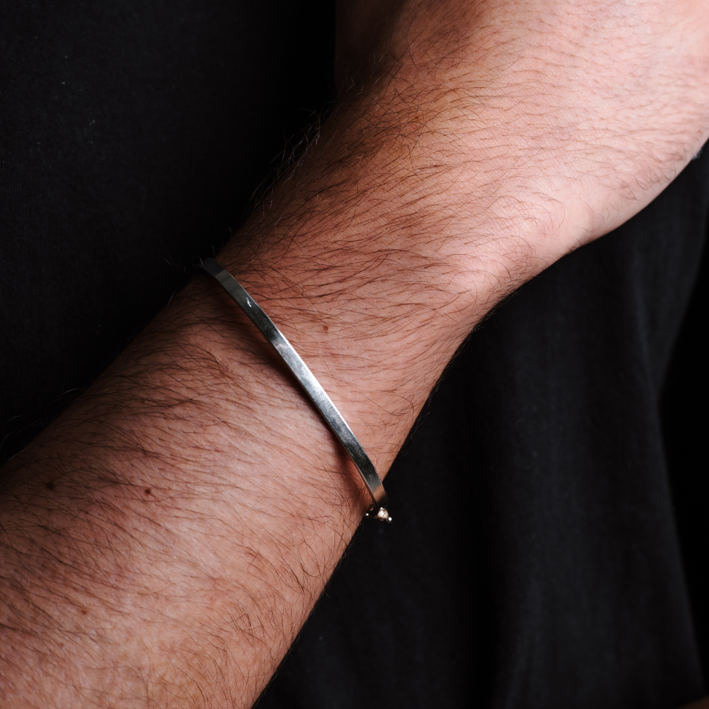 Bracelete em Prata 925 - Fio Quadrado
