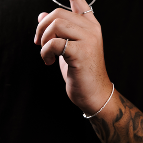 Pulseira em Prata 925 - Pipoca 2mm