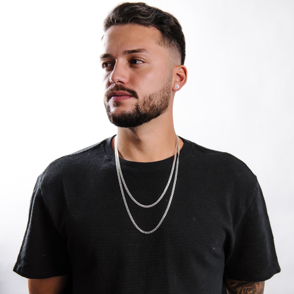 Corrente em Prata 925 - Grumet 4mm