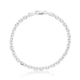 Pulseira em Prata 925 - Cadeado 4mm