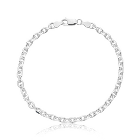 Pulseira em Prata 925 - Cadeado 4mm