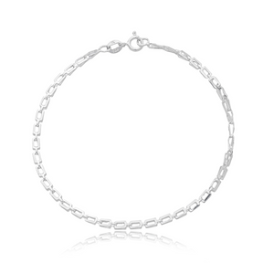 Pulseira em Prata 925 - Elo Quadrado