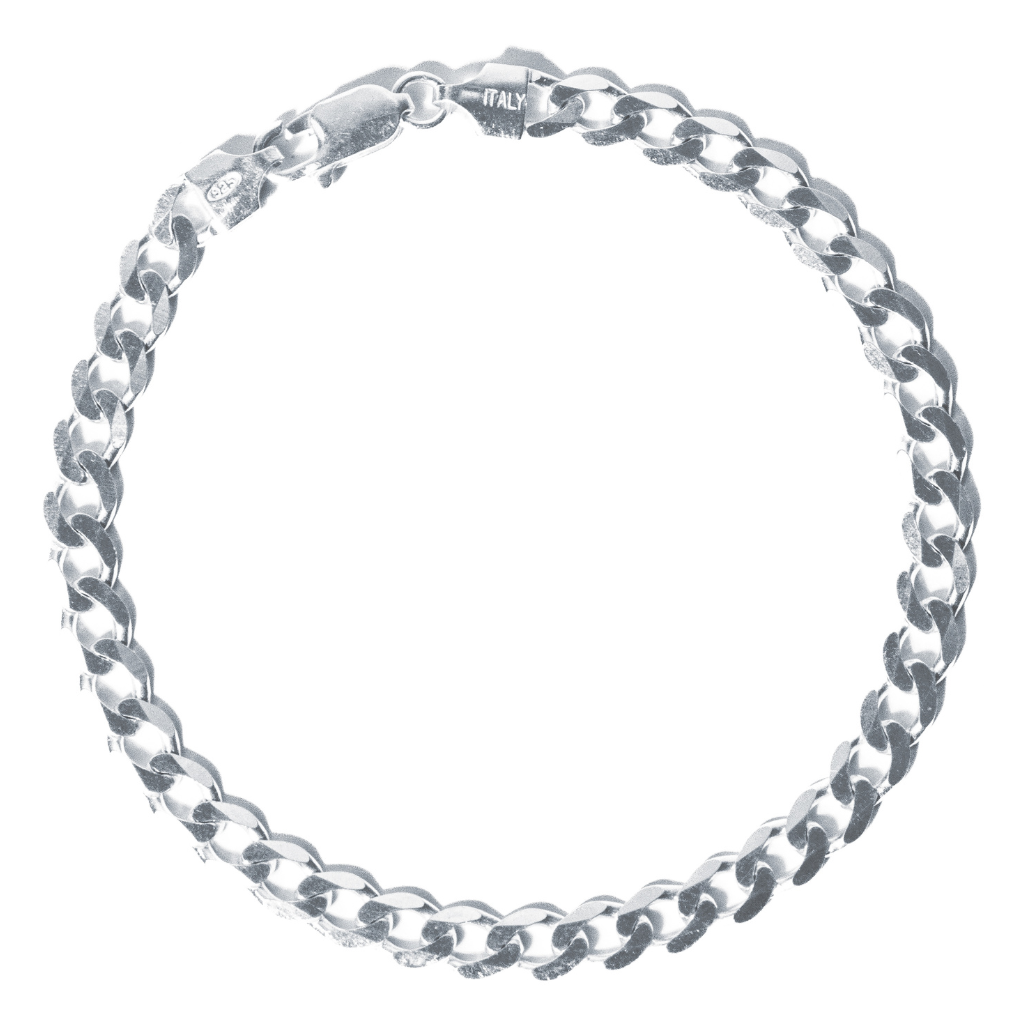 Pulseira em Prata 925 - Grumet 6mm