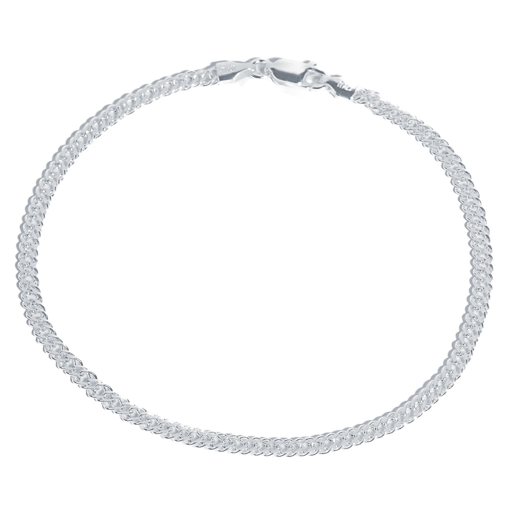 Pulseira em Prata 925 - Grumet Duplo 3mm