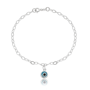 Pulseira Feminina em Prata - Olho Grego