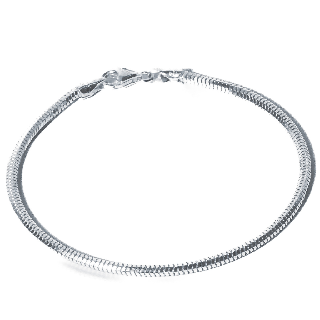 Pulseira em Prata 925 - Rabo de Rato Quadrada