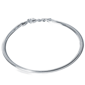 Pulseira em Prata 925 - Rabo de Rato Quadrada