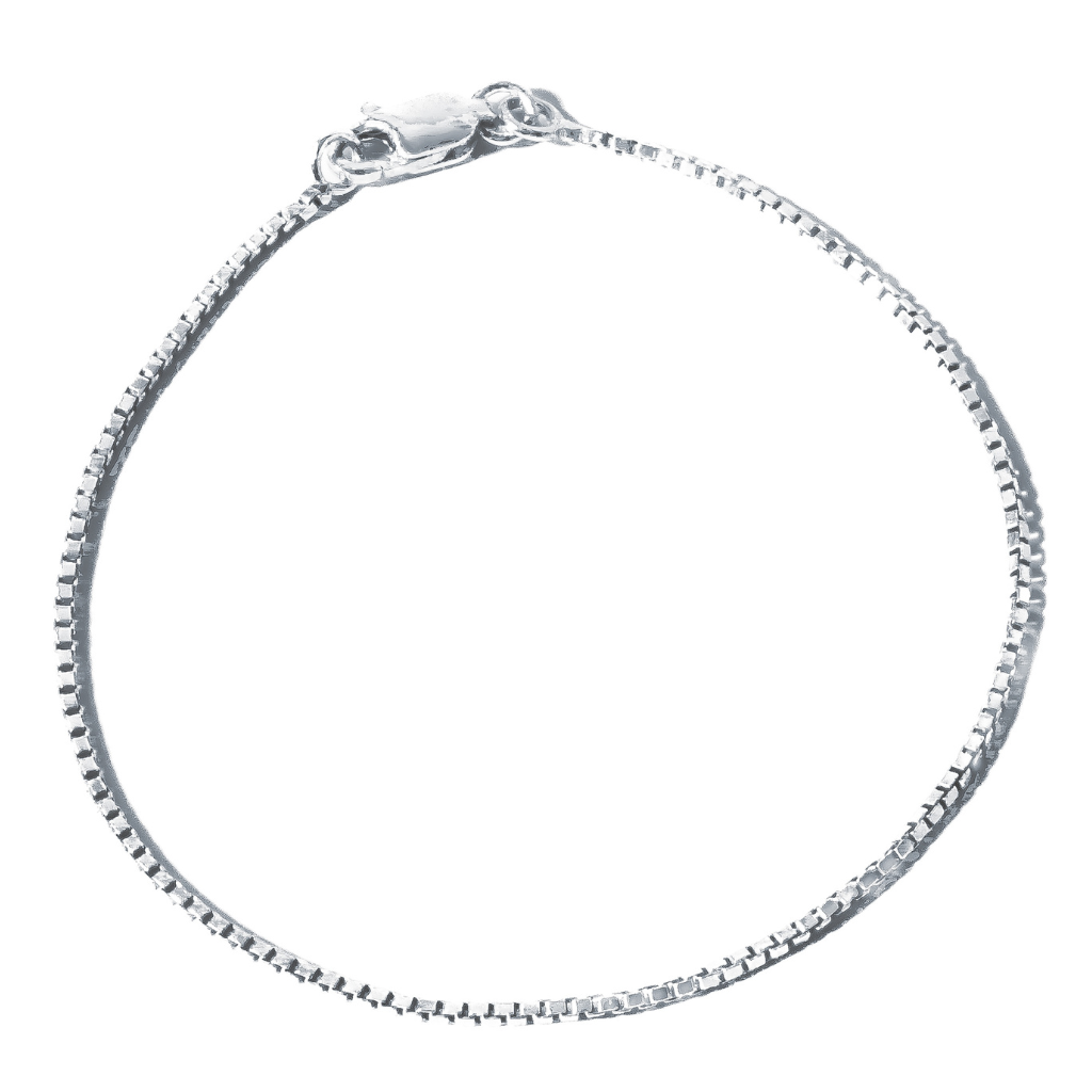 Pulseira em Prata 925 - Veneziana 1 Fio
