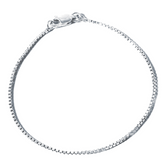 Pulseira em Prata 925 - Veneziana 1 Fio