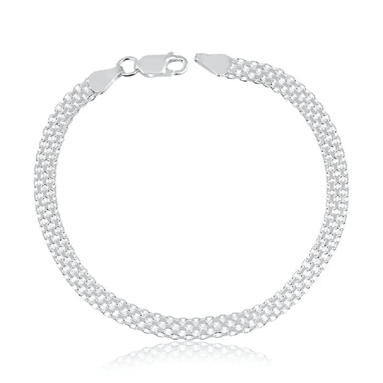 Pulseira em Prata 925 - Esteira 4mm