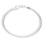 Pulseira em Prata 925 - Pipoca 3mm