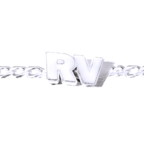 Pulseira em Prata 925 - Letra Dupla