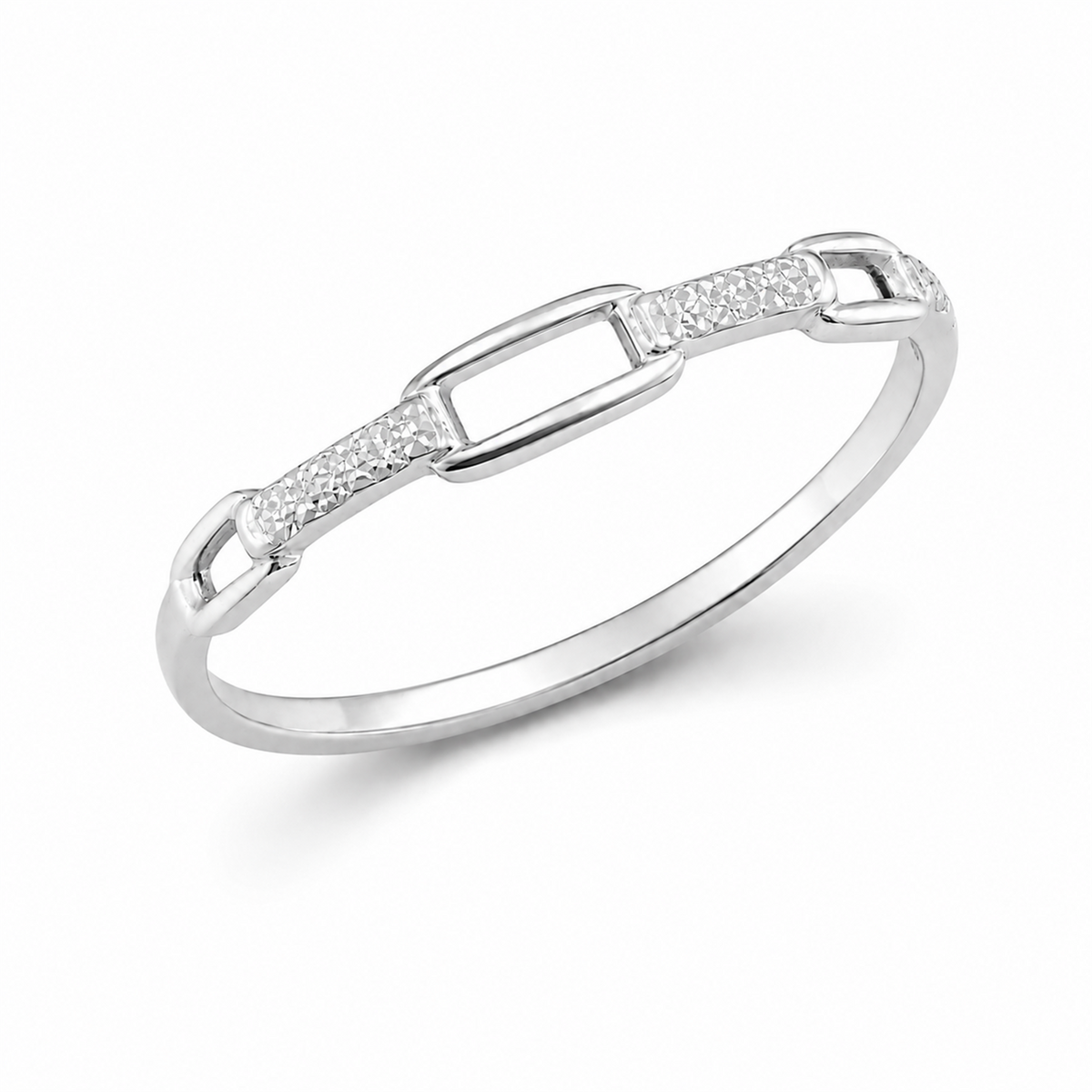 Anel Triplete Diamantado em Prata 925 com acabamento premium.