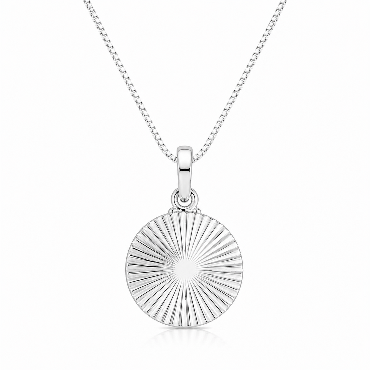 Colar Veneziana com Espiral em Prata 925 com acabamento polido.
