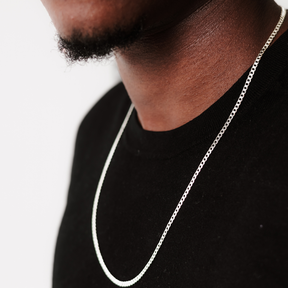 Conjunto corrente e pulseira em prata 925 - Grumet 3mm