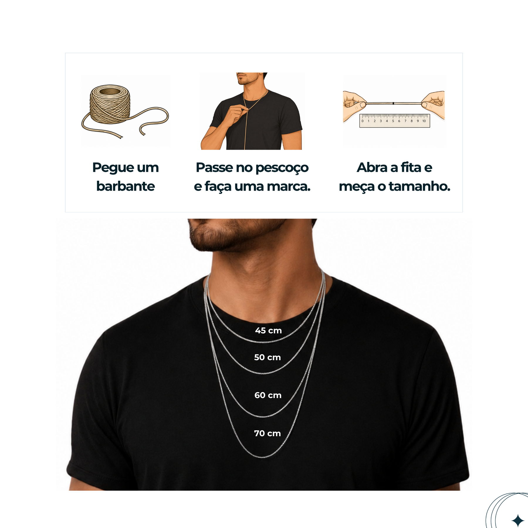 Corrente em Prata 925 - Grumet 2mm