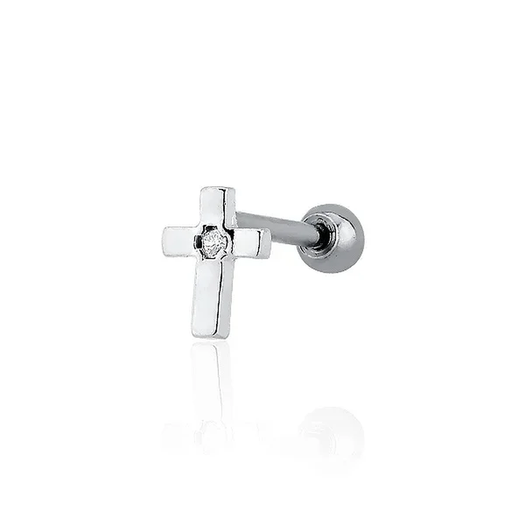 Piercing em Prata 925 - Cruz
