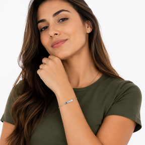 Pulseira Personalizada em Prata 925 - Sorriso