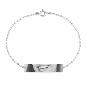 Pulseira Personalizada em Prata 925 - Sorriso